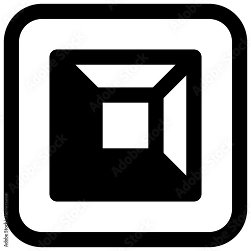 Chocolate pip. Outlined stroke vector icon with black-filled details.