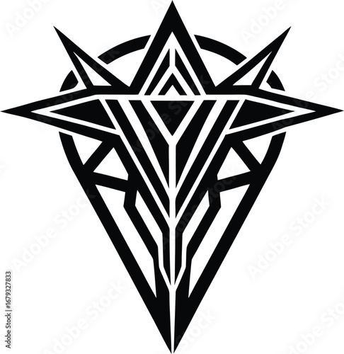 minimal neo tribal tattoo design