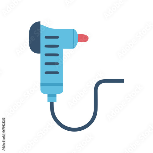 Medical Otoscope Device Icon for Ear Examination