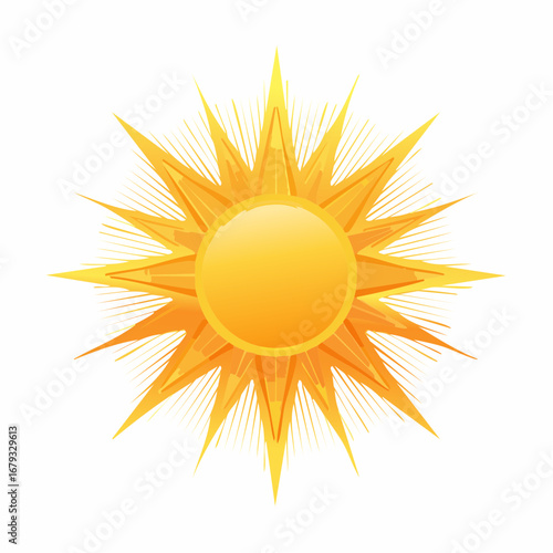 Sonne mit Strahlen