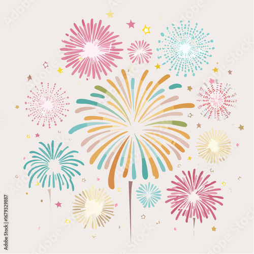 Feuerwerk zum Silvester