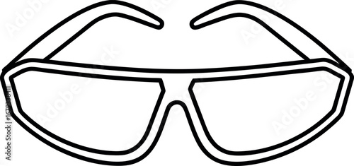 Stylish Aviator Sunglasses Black and White Line Art for Summer Fashion and Protection with a Retro Vibe and Modern Appeal for Eye Care