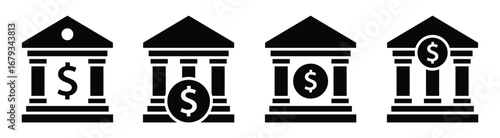 Money bank icon, vector illustration
