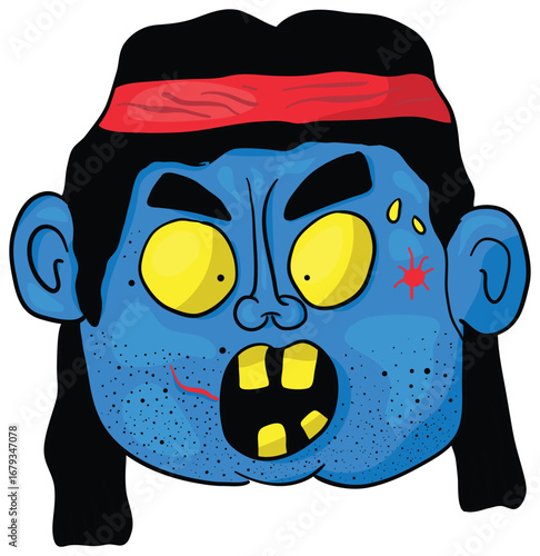 Hand-drawn cartoon illustration of a humorous caricature resembling a famous person. Playful and exaggerated features create a lighthearted, funny, and smile-inducing image. Perfect for editorial