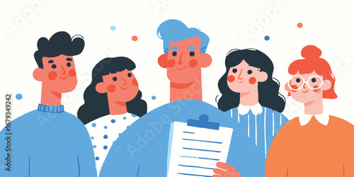 A supportive mentor consults with a group of diverse individuals, fostering growth and collaboration through insightful guidance and encouragement.