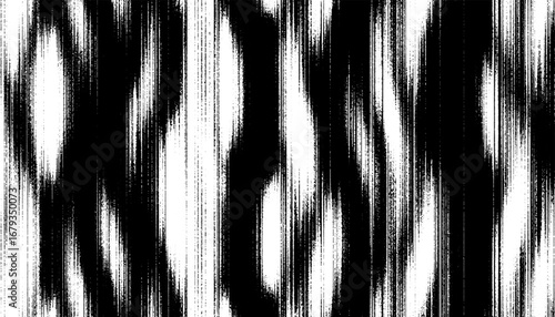 Black and white abstract and grunge pattern with rough effect for sporty and modern background. Vector Format Illustration 
