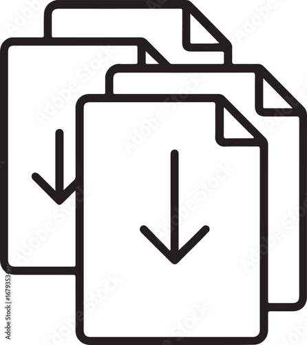 Multiple Downloads Icon