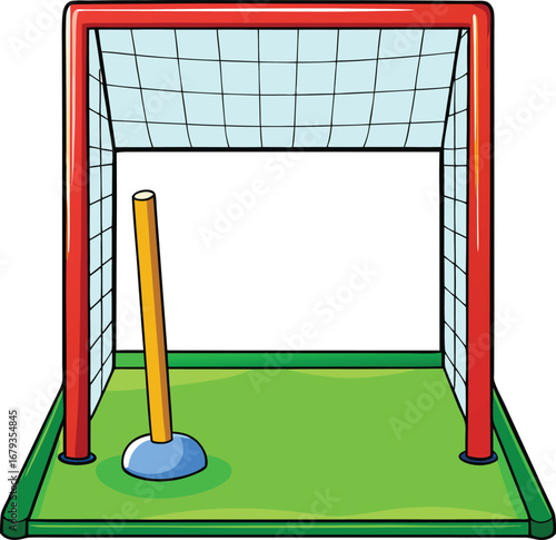 Football goal icon vector