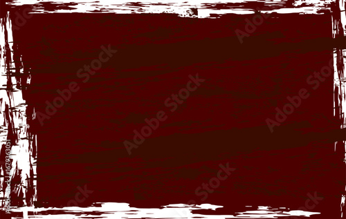 Vintage grunge border design with distressed paint strokes, textured edges, and bold red tones ideal for artistic backgrounds and creative templates