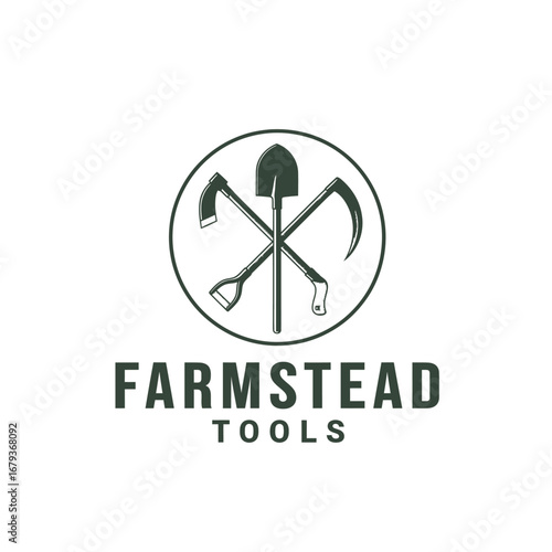 farm agriculture nature agricultural farming, logo design illustration