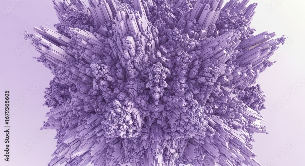 Fototapeta premium Abstract Light Purple Structures with Geometric Shapes and Textured Surface