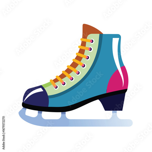 Ice skates clipart cartoon illustration drawing
