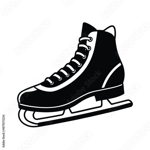 Ice skates clipart cartoon illustration drawing