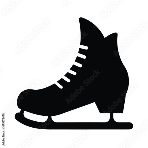 Ice skates clipart cartoon illustration drawing
