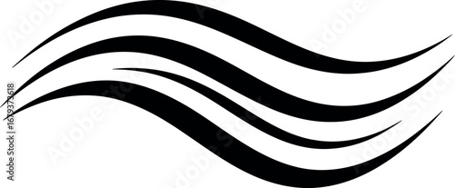 Wavy Abstract Lines Asset for Modern Graphic Design