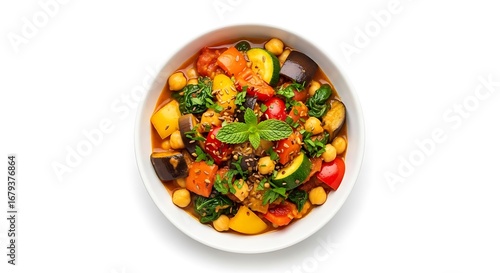 Vibrant Vegetable Stew with Chickpeas.