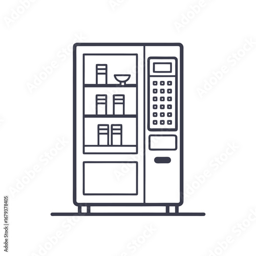 vending machine vector icon