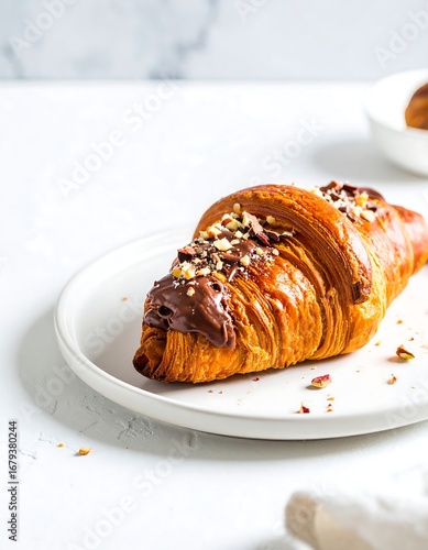 Chocolate hazelnut croissant