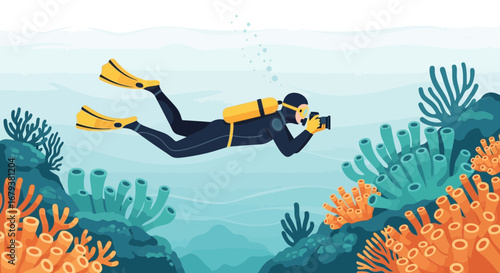 Undersea Photographer Captures Colorful Marine Life Amidst Coral Reefs and Vibrant Ecosystems