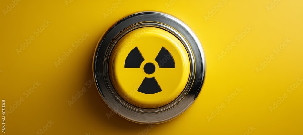 Fototapeta premium Nuclear weapon arsenal switch button. Generative AI technology.