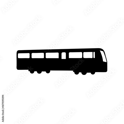 Black and white outline image of a generic train or railcar