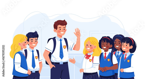 Students' Gathering: A Cheerful Composition of Education and Farewell Moments