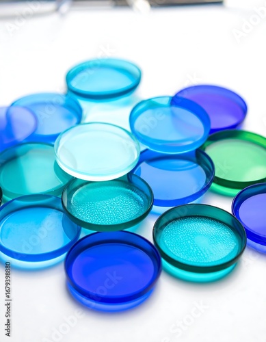 Colorful circular discs