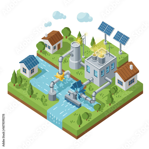 Harnessing Nature: Solar and Hydroelectric Power Systems