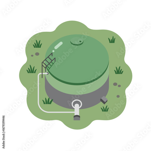 Sustainable Living: A Biogas Production Tank