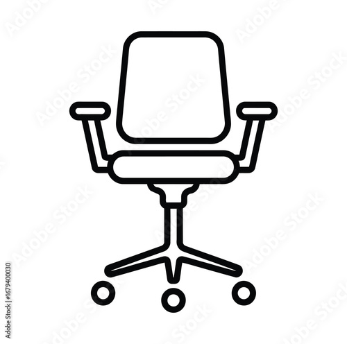 chair icon office chair vector silhouette
