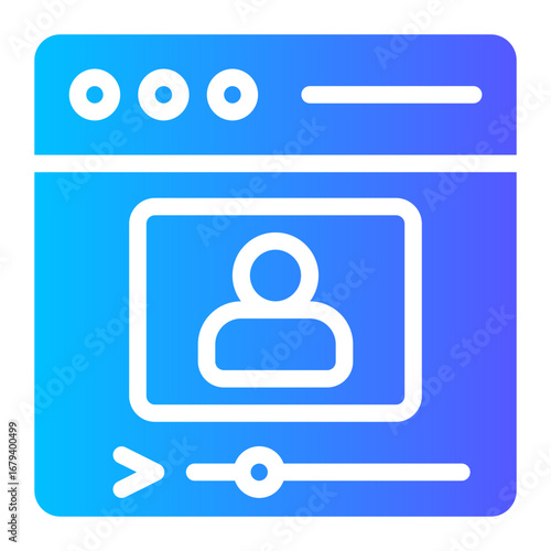video gradient icon