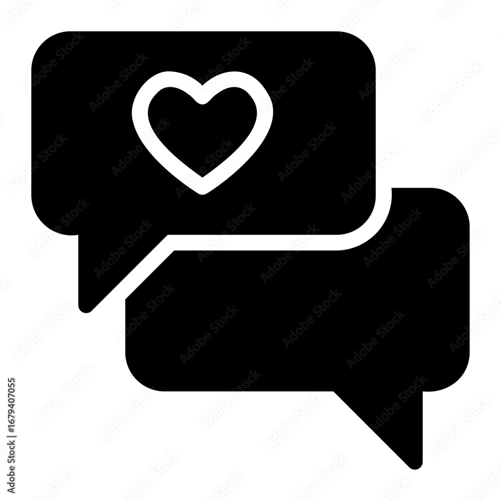 Naklejka premium like glyph icon