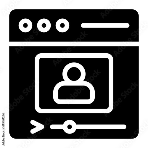 video glyph icon
