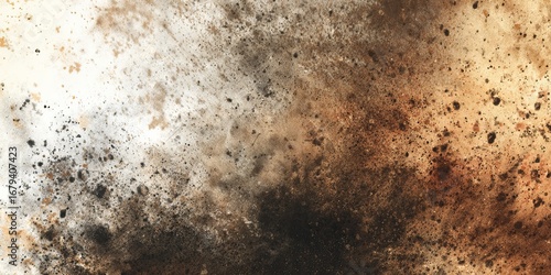 Abstract Grunge Texture Background with Splattered Ink and Brush Strokes for Creative Projects and Designs