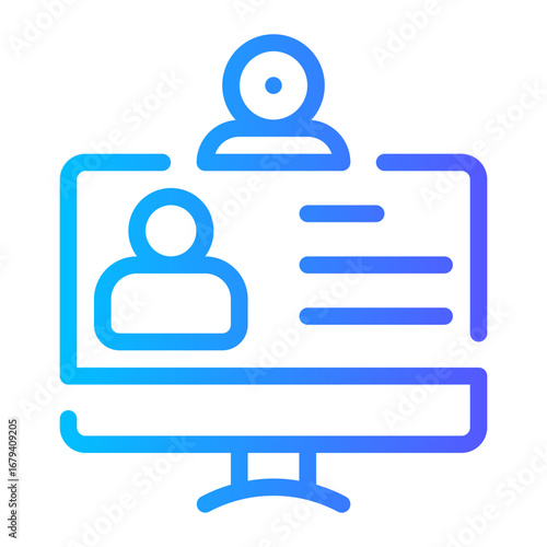 live streaming gradient icon