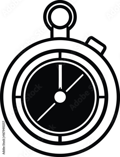 Stopwatch icon vector logo template illustration design vector