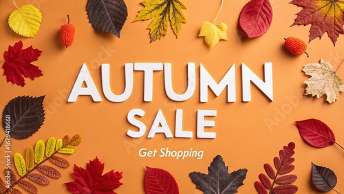 Don't miss the autumn sale deals featuring vibrant fall leaves and seasonal promotions for your business