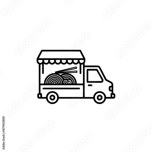 Wooden logs truck with transparent background