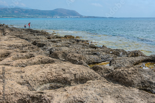 Rugged Rocky Shoreline of baby Falassarna Beach, Crete