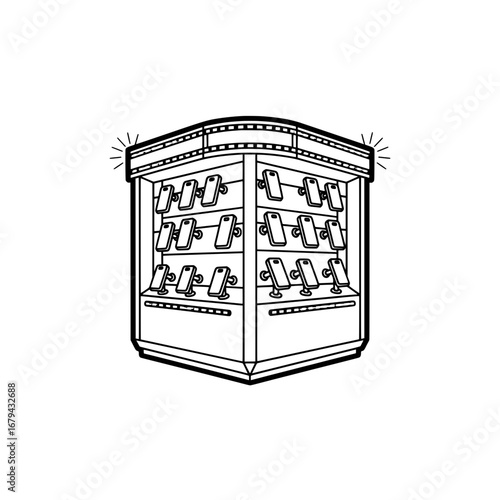 Candy display with transparent background