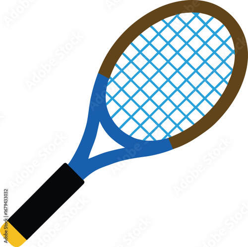 Tennis ball and tennis racket sports icon tennis logo vector illustration of sports