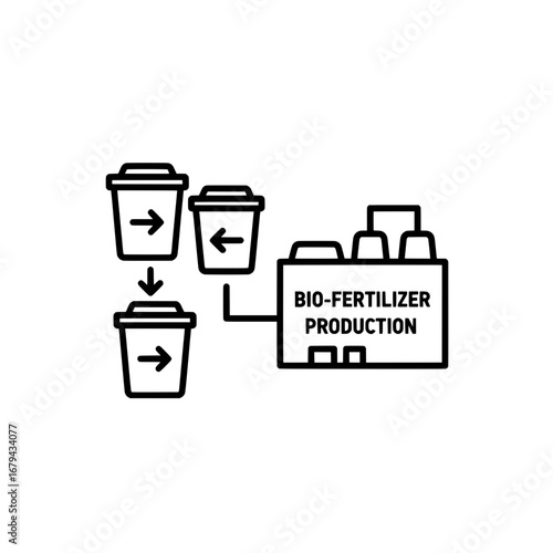Bio fertilizer production process with transparent background
