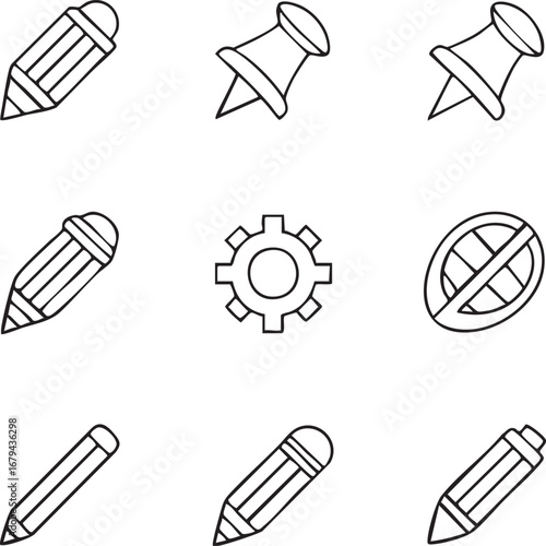 Abstract geometric pattern with a central circular motif and radiating lines silhouette
