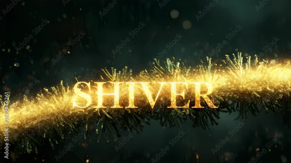 'SHIVER' Text Floats in Front of Garland