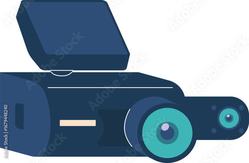 Car dvr camera vector illustration