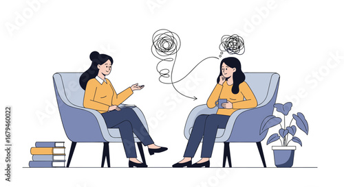 Therapy session for mental health improvement and emotional well-being with a professional counselor