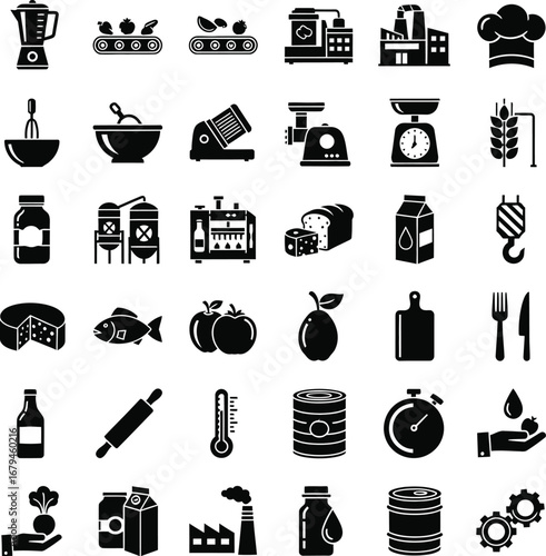 Collection of satellite and space communication icons