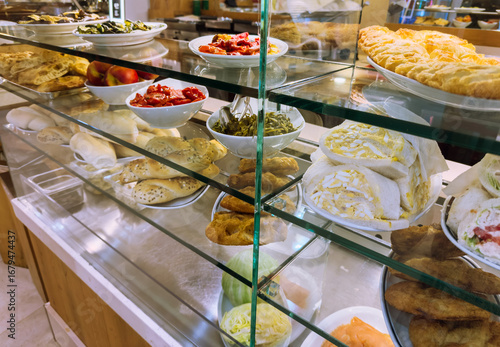 Traditional Venetian sandwiches and snacks in a local café, perfect quick bites for tourists exploring the streets of Venice