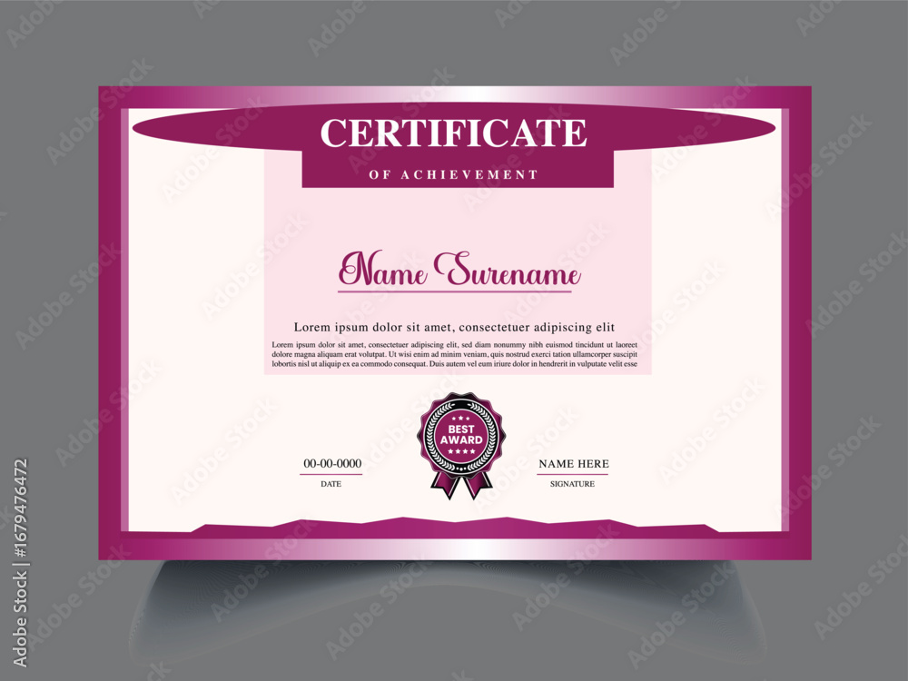 Naklejka premium certificate design concept for professional certificate design
