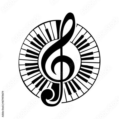 Music Note Svg, Treble Clef Svg, Piano Keyboard Svg, Musical Symbol Svg, Music Clipart, Musician Design Svg Png File, Svg Files for Cricut